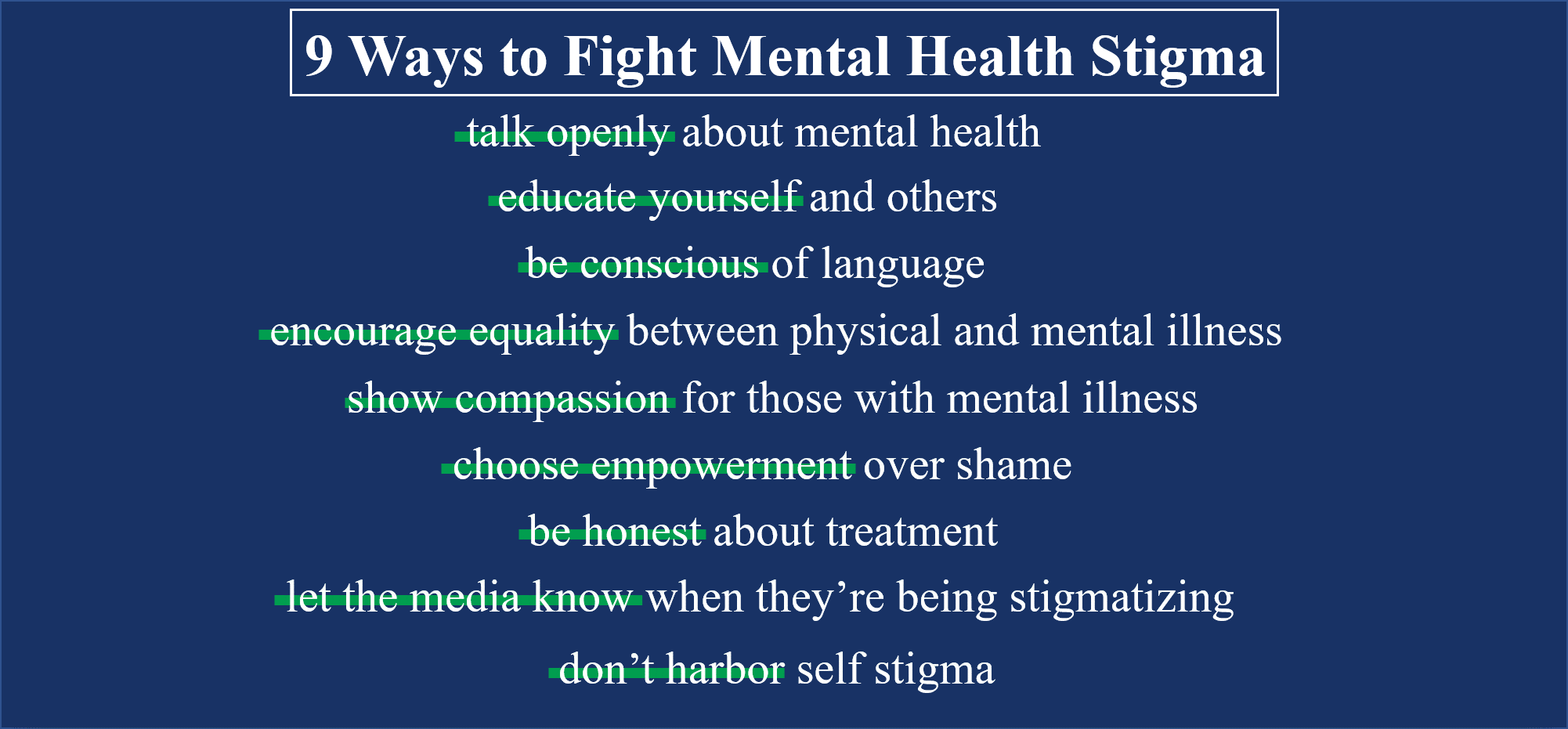 9 ways...stigma